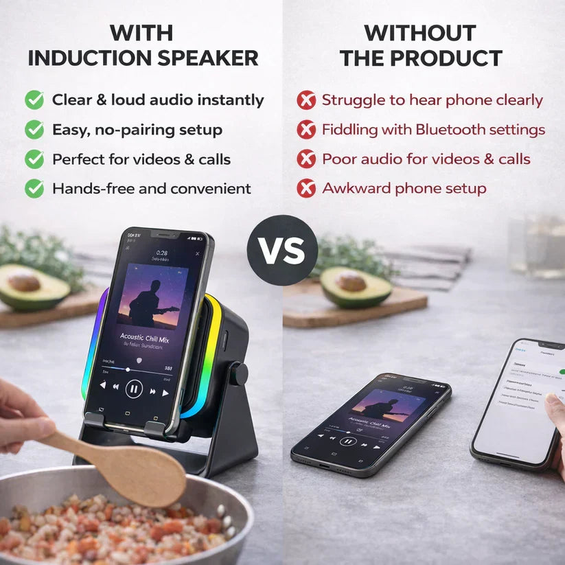 3 In 1 Phone Induction Speaker